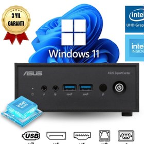 Resim ASUS PN42-SN0285AV ATL10 Intel Processor N100 16GB DDR4 512GB M.2 SSD W11Pro Mini Masaüstü Bilgisaya 