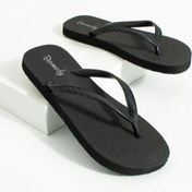 Resim Bermody Kadın Siyah Basic Rahat Parmak Arası Plaj Terliği Flipflops 