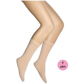 Resim 6 Adet Masaj Kadın Çorap Sahra 51 113 Safran Çok Renkli 