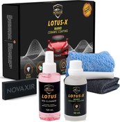 Resim novaxir Lotus-x 9h Nano Seramik Kaplama Seti 50 ml Ipa Cleaner 2 Yıl Yüksek Boya Koruma Hidrofobi- Parlaklık 