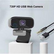 Resim Monyee Usb Bağlantılı 720p Hd Web Kamerası, Mikrofonlu Ve 3.5mm Kulaklık Girişi, Esnek Kullanım İçin 360 Dönebilir 