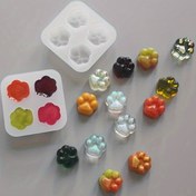 Resim 1 adet Kedi Pençesi Baskılı Silikon Kalıp Seti - DIY Reçine, Kil & Alçı El Sanatları için 4 Benzersiz Tasarım - Mum Yapımı & Aromaterapi Kolyeleri için Mükemmel, Mum Kalıpları Silikon 