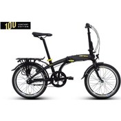 Resim Carraro Flexi Ce Nex-7 Katlanır Bisiklet (Mat Siyah-Altın) 