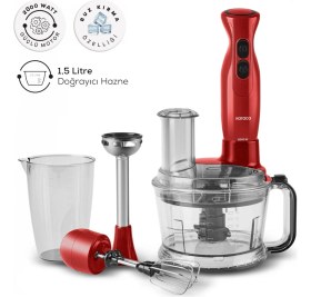 Resim Allians Çok Amaçlı 6'lı Mutfak Robotu, 2000W, Yüksek Performans, Turbo Fonksiyon 