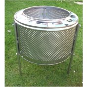 Resim Pearl Shop Sokak Sobası Dış Mekan Mangal Bahçe Soba Kazanlı Krom Barbekü Ayaklı Soba Ateş Çukuru 