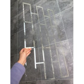 Resim Piktura Tuğla Stencil Şablon Kalın Malzeme Rölyef Pasta ve Saten Alçıya Uygun Loft-1 Model 