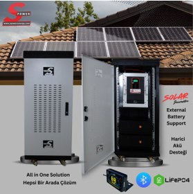 Resim Spower Energy Solar Hibrit Jeneratör Sg-12-3 Faz 12 Kw (4X48) 