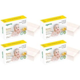 Resim Agarta El Yapımı Doğal Sabun 150gr Bebek 4 Lü Set Doğal 