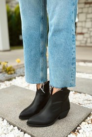 Resim POLKA STORE West Kadın Kovboy Bot Bootie Western Çizme 