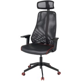 Resim IKEA oyuncu sandalyesi, Bomstad beyaz, açık gri, siyah 