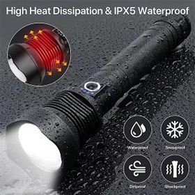 Resim Valkyrie Şarjlı LED Ultra Güçlü 2400 mAh Zoom Darbeye Suya Dayanıklı El Feneri 