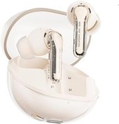 Resim Mu Art Ahşap Soundpeats Clear Bej Bluetooth Kulaklık, Kablosuz Kulak Içi Kulaklık, Bluetooth 5.3, 40 Saat Oynatm 