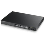 Resim ZyXEL GS1900-24HP V2, 24 Port, GigaBit, 24 Port PoE, 170W, +2Port GigaBit SFP, Yönetilebilir, Rackmount Switch ZyXEL GS1900-24HP V2, 24 Port, GigaBit, 24 Port PoE, 170W, +2Port GigaBit SFP, Yönetilebilir, Rackmo...