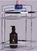 Resim Lamalı Krom Raf 2 Katlı Banyo Düzenleyici Şampuanlık Paslanmaz Çok Renkli 