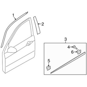Resim Kia Cerato 1.6 2004-07 Ön Sağ Kapı Çıtası,877122F000-83mr 