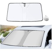 Resim Lemestar Araç Güneşlikleri: Titanyum Gümüş Kalın Tip Isı Yalıtımı, İki/üç Kapi Araçlar İçin, Kolay Kurulum, Foldable Depolama - Büyük Boy 