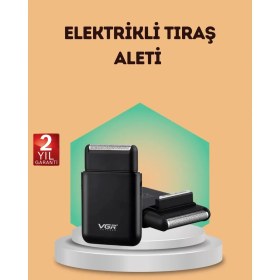 Resim Terrien Çift Başlıklı Elektrikli Tıraş Makinesi | Suya Dayanıklı, Hafif ve Ergonomik 