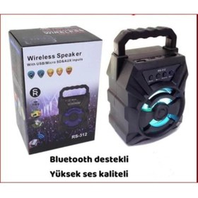 Resim Auris Plus Yeni Nesil Bluetooth Hoparlör Taşınabilir Rs-311 Fm, Aux, Usb, 