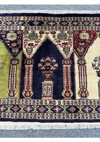 Resim El Dokuma Afgan Halısı Saf Seccade Namazlık 86x152 %100 Yün Halı 