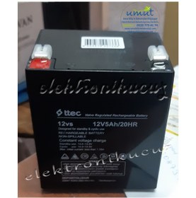 Resim Ttec 12V5Ah/20Hr Akü 12V 5Ah Akü 12Volt 5Amper Kuru Tip Bakımsız 