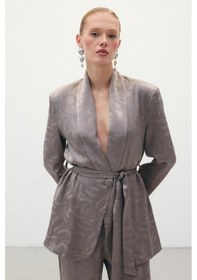 Resim Sateen Jakar Saten Ceket - Vizon-136303 VIZON 