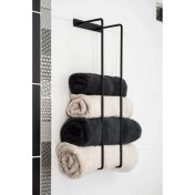 Resim Merzana 76 cm Metal Havluluk, Banyo Düzenleyici, Banyo Havlu Rafı 
