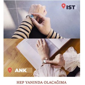 Resim Totwoo Mesafe Bilekliği - Akıllı Dokunmatik Sevgililer Bilekliği 