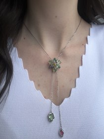 Resim Swarovski Y Kolye 