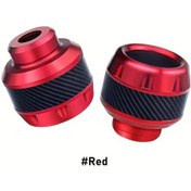 Resim Turcoshop11 Kırmızı Alüminyum Motor Fork Slider Ön Teleskop Koruyucu Aksesuar Çifti 