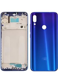 Resim Xiaomi Redmi Note 7 Full Kasa Arka Kapak Takım Mavi 