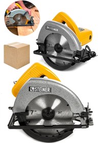 Resim STEİNER Germany Technology 3000 Watt Srı Sjs Metal Şanzıman Sunta Kesme Daire Testere Makinesi 185mm 