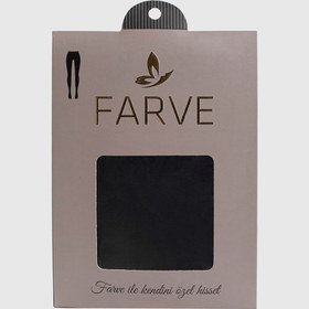Resim Siyah Farve Puantiyeli Külotlu Çorap Siyah 