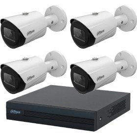 Resim Dahua 2 Mp 4 Kameralı Ip Güvenlik Kamera Seti (Starlight) 