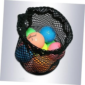 Resim Toddmomy 4 Adet çanta aksesuarları masa tenisi topu tutacağı saklama cebi ağ çantası siyahımsı örgü çanta taşıma tutucusu çantası golf parantez depolama çantası Fileli Çanta 