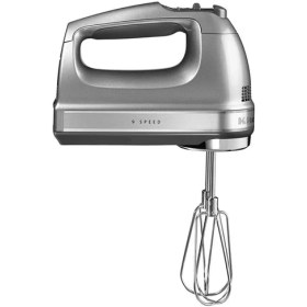 Resim Kitchenaid 5khm9212ecu El Mikseri 85 Watt Güç, Contour Silver Renk, 9 Hız Seçeneği ile Pratik Kullanım 