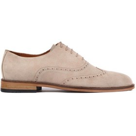Resim Shoetyle - Bej Süet Bağcıklı Erkek Klasik Ayakkabı 250-400-732-bej 