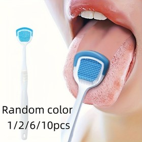 Resim 1/2/6/10 Adet Kolay Tutuşlu Dil Kazıyıcı, Nefes ve Sağlıklı Diş Eti - Kötü Nefesi Etkili Bir Şekilde Giderir, Yumuşak Dil Temizleme Fırçası, Yetişkin Dil Temizleme Fırçası, Çift Taraflı Temizlik 