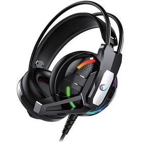 Resim RAMPAGE RM-K22 CHIEF-X SİYAH 7,1 USB SURROUND GAMİNG OYUNCU MİKROFONLU KULAKLIK 