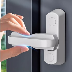 Resim 3 adet T-Şekilli Kapı ve Pencere Kilidi, Plastik Anti-Hırsızlık Güvenlik Kilit, Pencere Kilidi, Ev Güvenliği Aksesuarları ile Kolay Kurulum Kiti, Pencere Güvenlik Cihazları | Şık Görünüm | Alüminyum Alaşım 