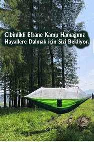 Resim EFSANE KAMP - Cibinlikli Efsane Kamp Hamak - Ultra Konfor - Kompakt - Portatif - Çantalı 