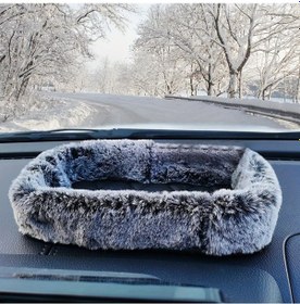 Resim Xuweiwei Araç Konsol Saklama Tepsisi Gri Ev Ve Dashboard İç Düzen Organizer 