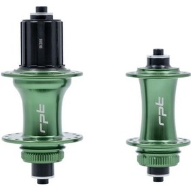 Resim Shimano Raptor Ön/arka Göbek Seti Qr+sokma Mil 8-11v 32d C.lock Yeşil 220239 Siyah 