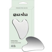 Resim Paslanmaz Çelik Gua Sha Yüz Aleti, Metal Güa Şia Masaj Aracı - Yuva ve Vatandaş için Dayanık Paslansız İnox Malzeme, Renkli Kutulu Cilt Bakım Routini vb. Ta 