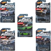 Resim Hot Wheels Fast And Furious 5'li Set 3+ Yaş İçin Erkek Çocuk Oyuncak Araba Koleksiyonu 