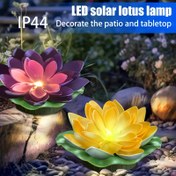 Resim Güneş Enerjili LED Lotus Lambası - Canlı Pembe ve Sarı Çiçek Tasarımları, Dış Mekan ve Masaüstü Dekoru, Bahçe, Çim ve Yolu Aydınlatmak İçin İdeal, Güneş Enerjili Dış Mekan Lambası|Lotus Çiçek Tasarımı|Dayanıklı Plastik 