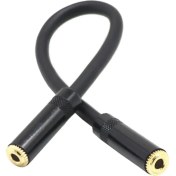 Resim Nanlly Siyah 3.5mm Stereo Sesli Kulaklık Uzatma Kablosu Kadın To Demy Mp3 (Yurt Dışından) 