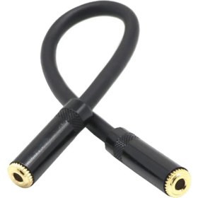 Resim Nanlly Siyah 3.5mm Stereo Sesli Kulaklık Uzatma Kablosu Kadın To Demy Mp3 (Yurt Dışından) 