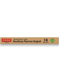 Resim 2 Adet Cook Kesilmiş Pişirme Kağıdı Doğal 16'lı 