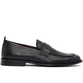 Resim Derimod Black Erkek Siyah Deri Klasik Loafer - Siyah / 4 