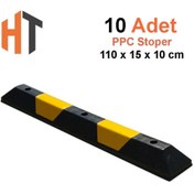 Resim Hayat Trafik Oto Park Araç Stoperi Seti PPC 110x15x10 cm-10 Adet 